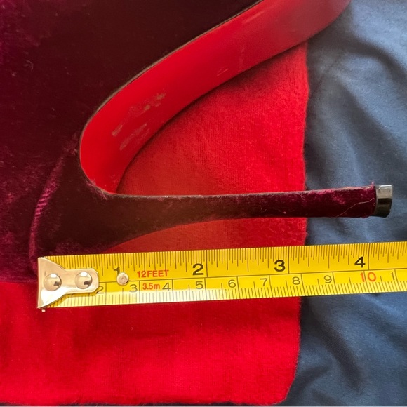 Christian Louboutin Moulin Velvet Almond Toe Thigh Boots EU 41 - Picture 10 of 10